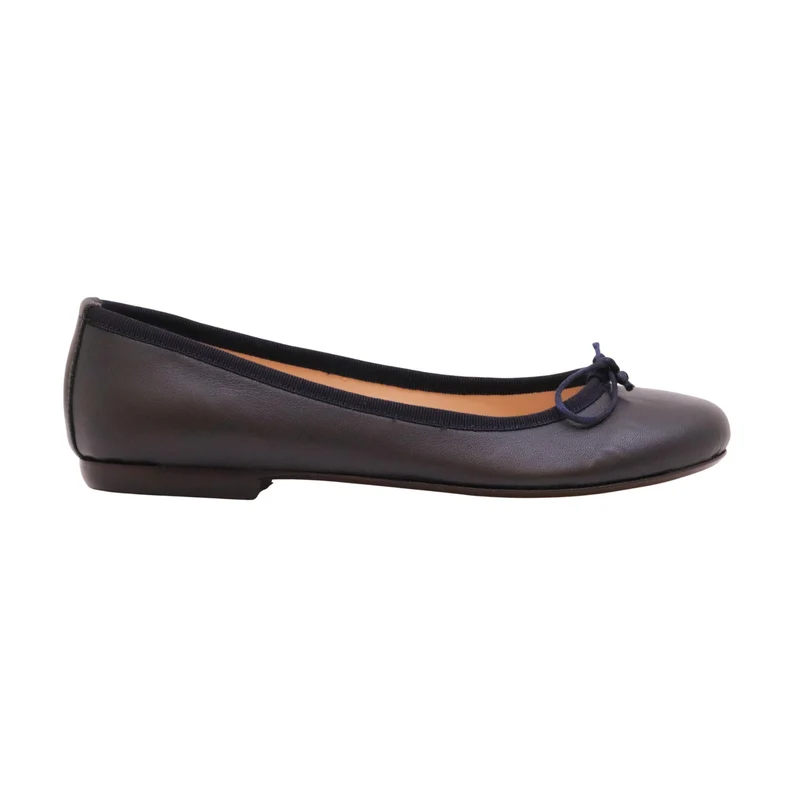 Jaffè 301 ballerina donna in pelle nappa blu elegante Made in Italy