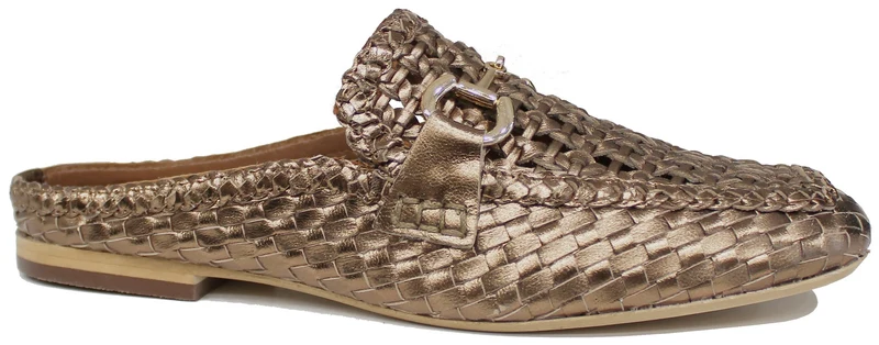 SABOT DONNA FORATO LAMINATO BRONZO