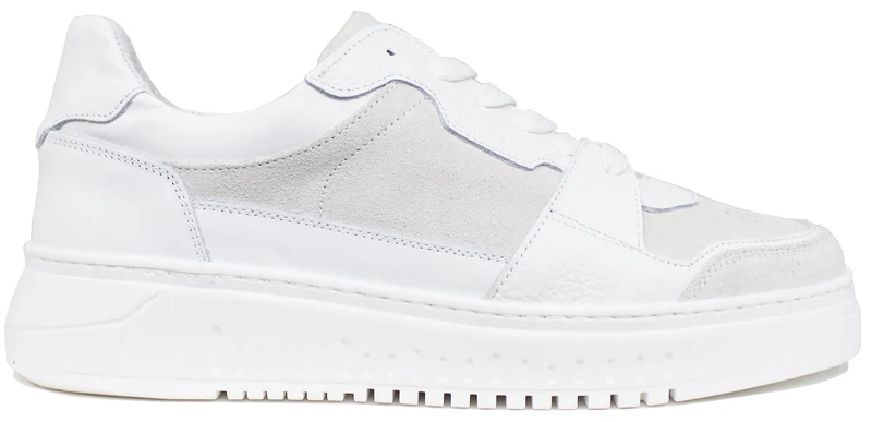 |SNEAKER UOMO PELLE CAMOSCIO BIANCO|
