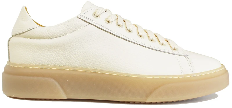 SNEAKER UOMO BOTTALATO LATTE SUOLA NOCCIOLA