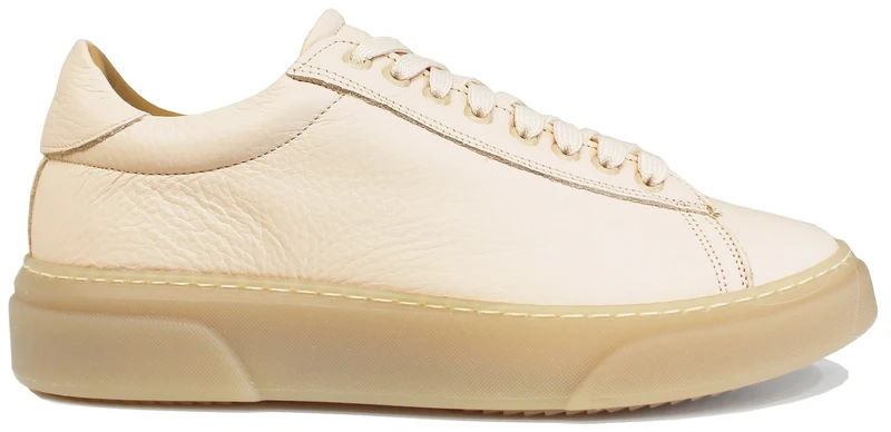 SNEAKER UOMO BOTTALATO CREMA SUOLA NOCCIOLA