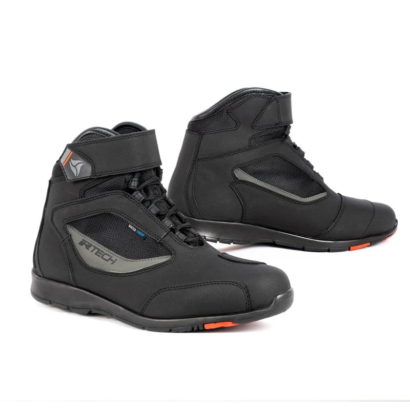 R-TECH ROAD STAR PELLE STIVALI DI MOTO NERO