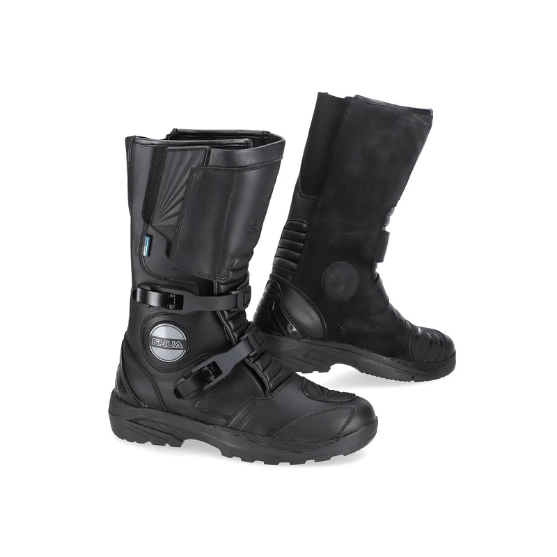 SHUA DISCOVERY AVVENTURA LUNGA STIVALI DI MOTO UOMO NERO