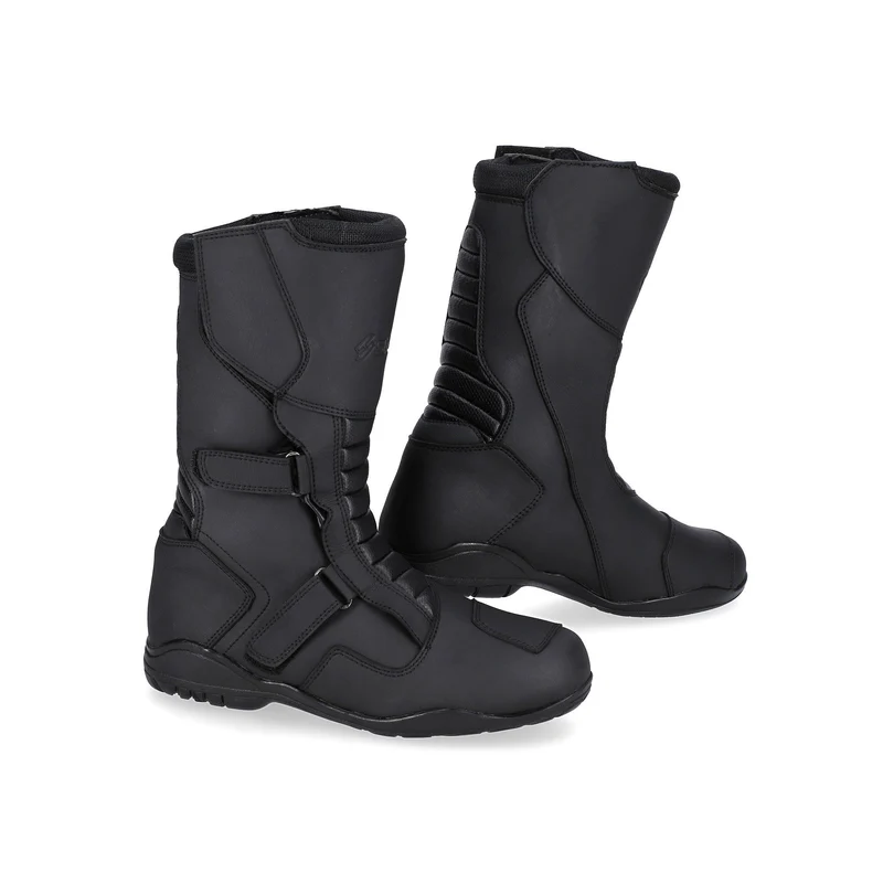 SHUA SHADOW WP PELLE STIVALI DI MOTO UOMO NERO