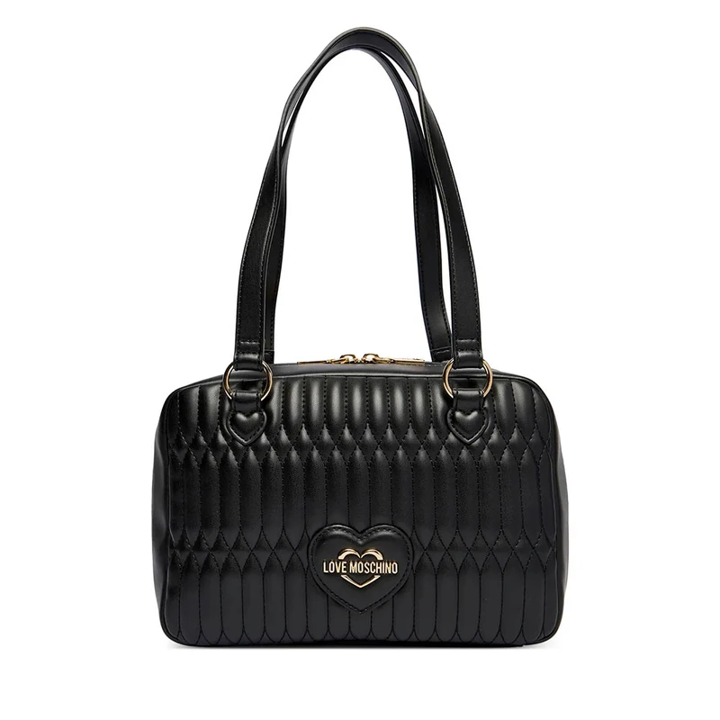 Bauletto Donna a Spalla LOVE MOSCHINO linea Bubby Love in Ecopelle Nera