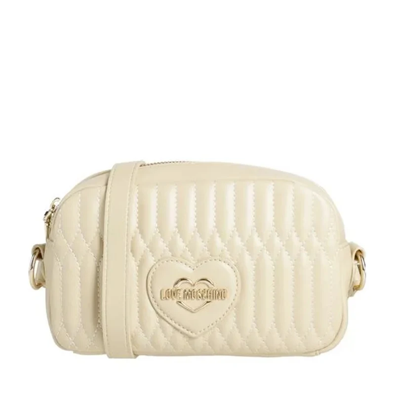 Borsa Donna a Tracolla LOVE MOSCHINO linea Bubby Love in Ecopelle color Burro