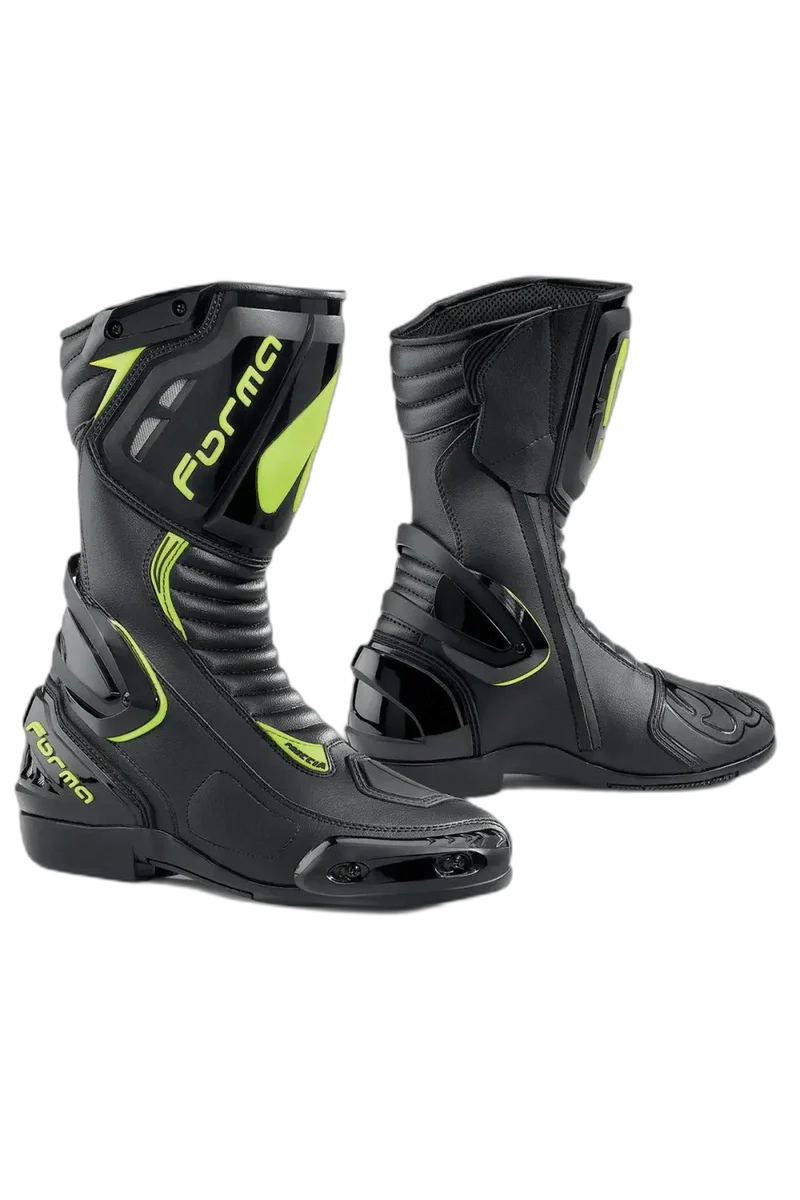 FORMA Freccia Stivali Da Moto Nero Giallo Fluo