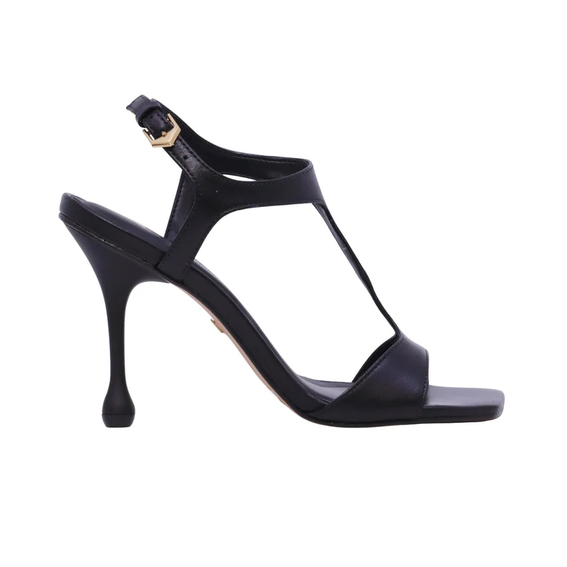 Carrano 804003 sandalo con tacco in pelle nera