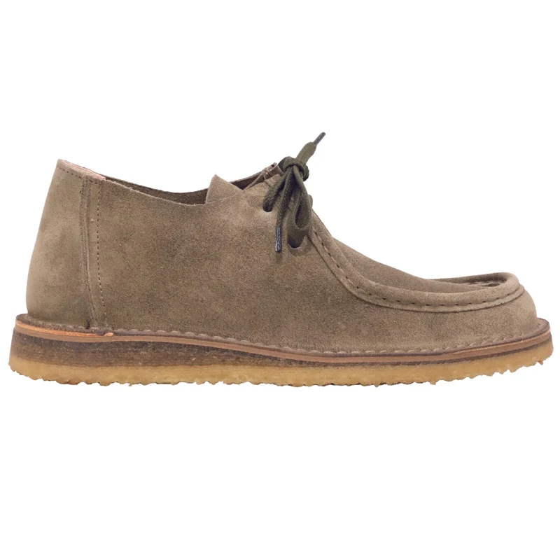 Astorflex Beeneflex 326 polacchino uomo in camoscio verde militare con suola in para