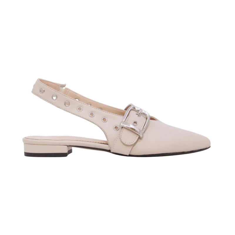 Jaffè 655 slingback donna in pelle avorio