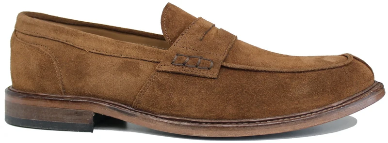 |MOCASSINO UOMO BOCCA DI LEONE CAMOSCIO TERRA|