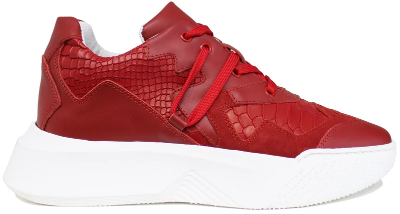 |SNEAKER UOMO ACS PELLE COCCO ROSSA|