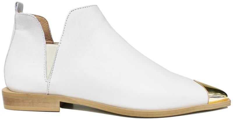 |STIVALETTO DONNA PUNTALE PELLE BIANCA|