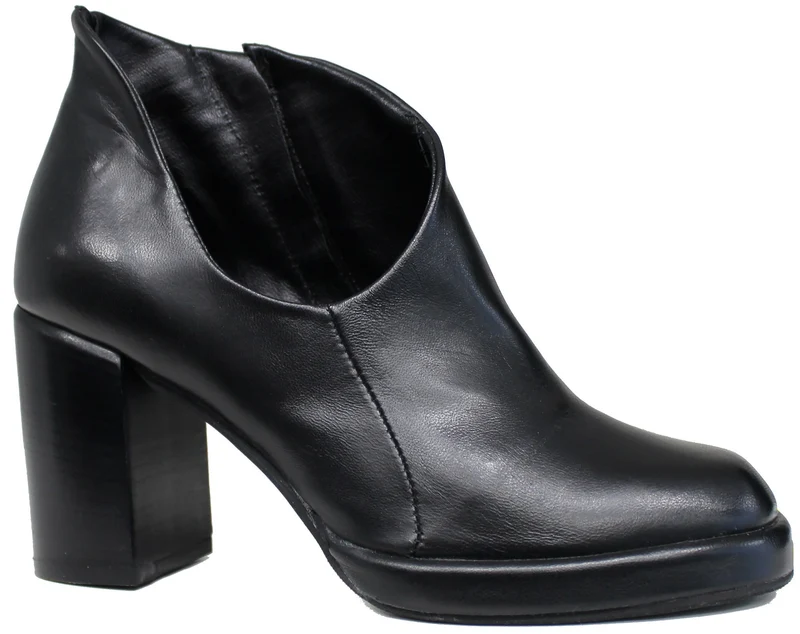 |TRONCHETTO DONNA APERTO PELLE NERA|