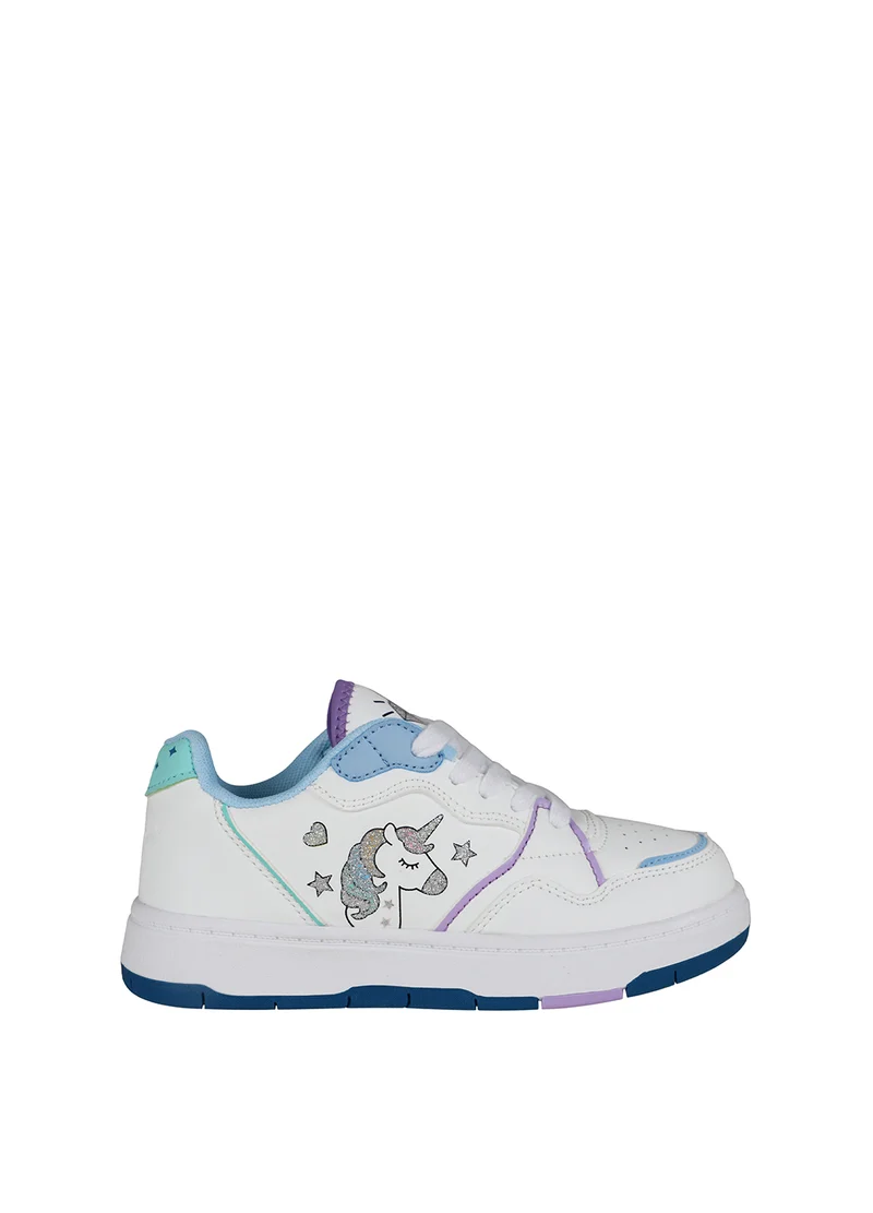 Sneakers kids con dettagli rosa