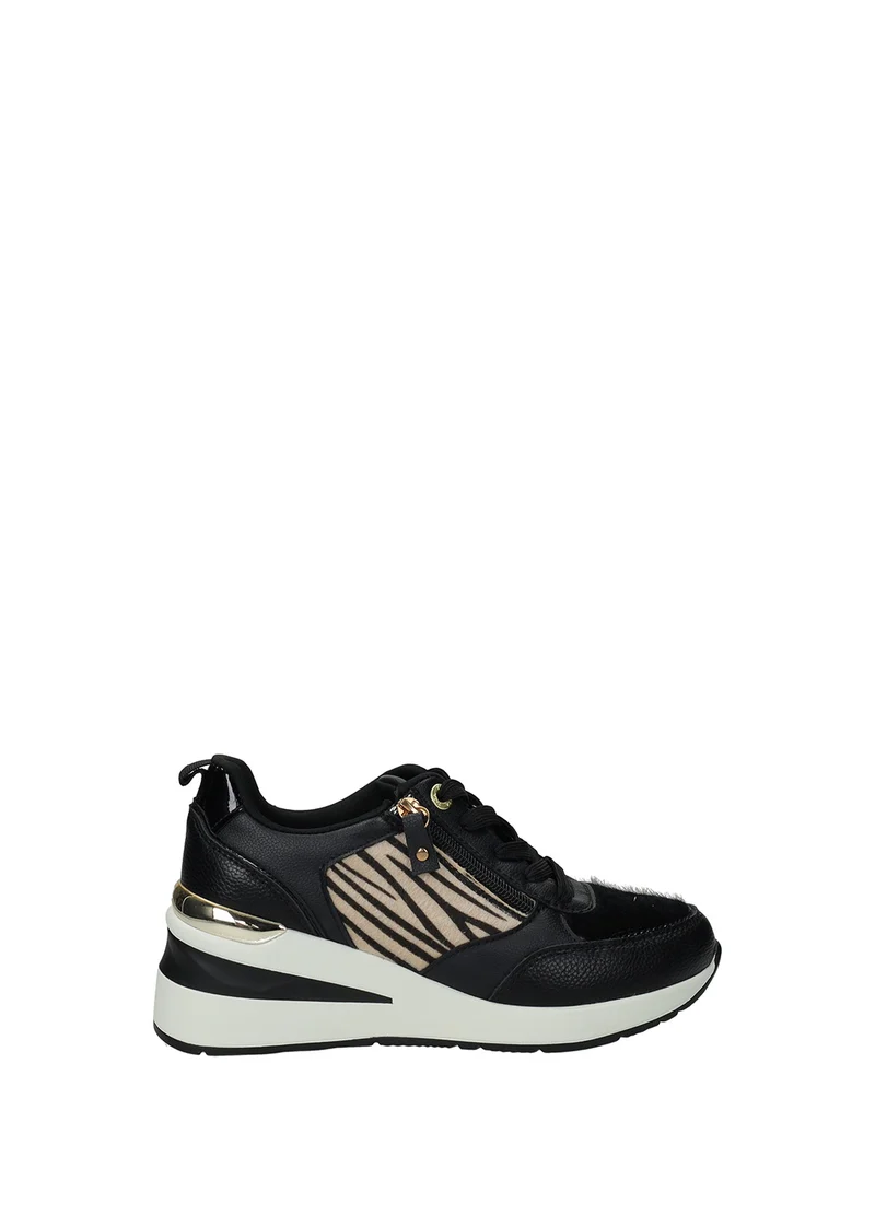 Sneakers donna black/white PU gomma – 1272103B