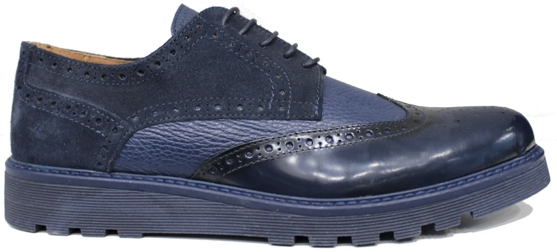 |DERBY UOMO ABRASIVATO CAMOSCIO BLU|