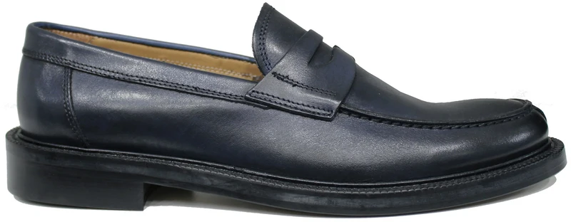MOCASSINO UOMO ACS PELLE BLU