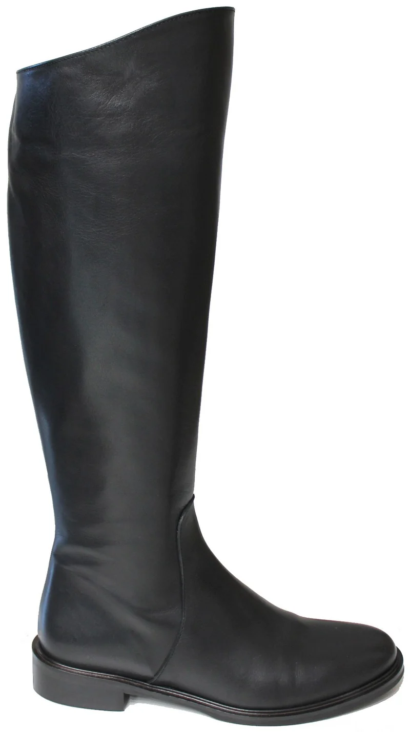 |STIVALE AL GINOCCHIO PELLE NERA|