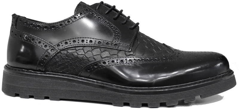 |DERBY UOMO ABRASIVATO COCCO NERO|