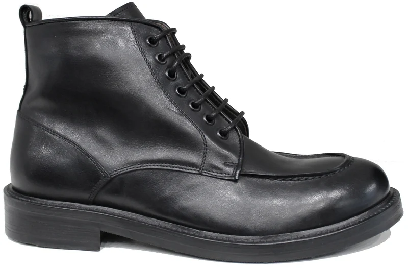 |STIVALETTO UOMO PARABOOT PELLE NERA|