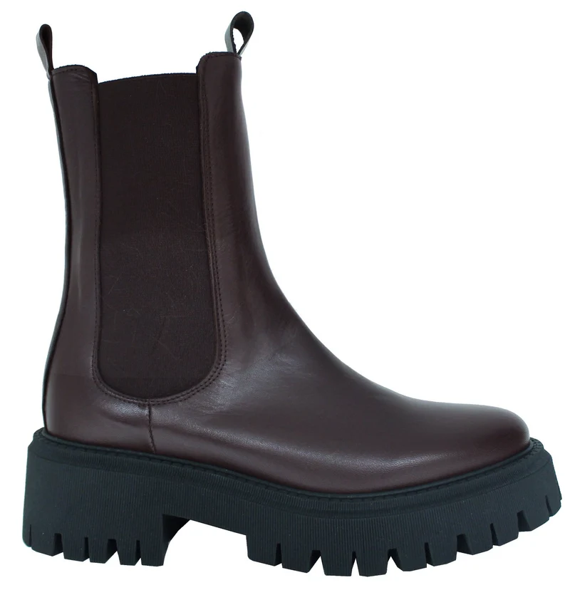 |ACS BEATLES DONNA CROWN PELLE MARRONE|