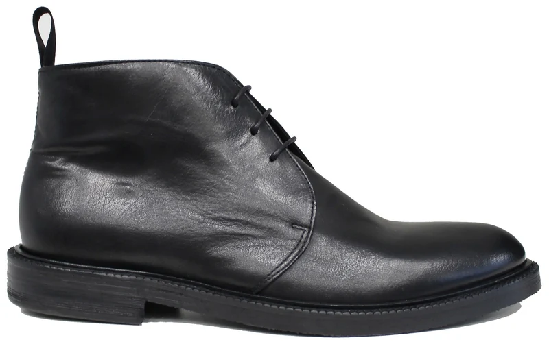 |POLACCHINO UOMO PELLE NERA|