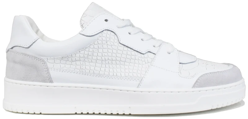 |SNEAKER UOMO COCCO PELLE BIANCA|