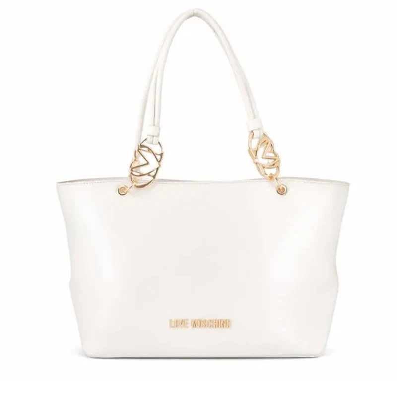 Shopping Bag Donna LOVE MOSCHINO linea Jewel Avorio