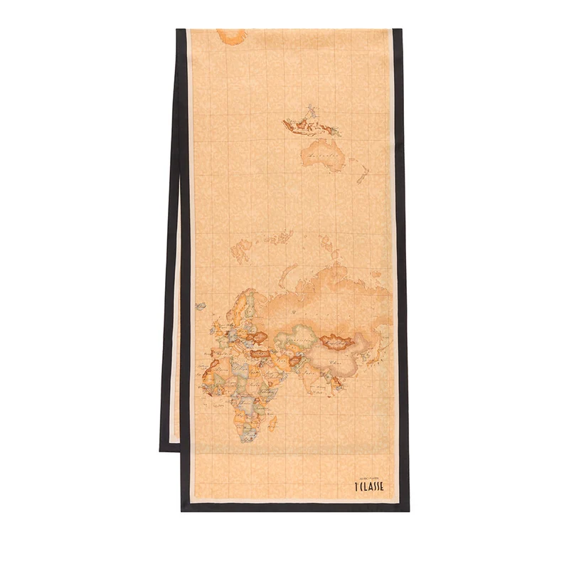 Sciarpa 45 x 180 cm 1A Classe Alviero Martini in Seta stampa Geo Classic e Nera 3248