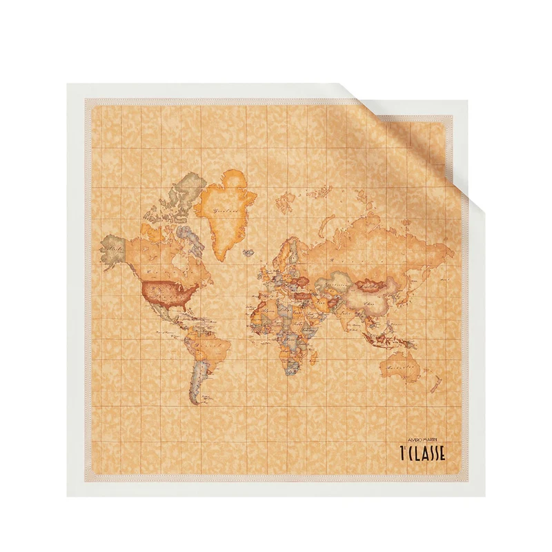 Foulard 50 x 50 cm 1A Classe Alviero Martini in Seta stampa Geo Classic e Bianco 3250
