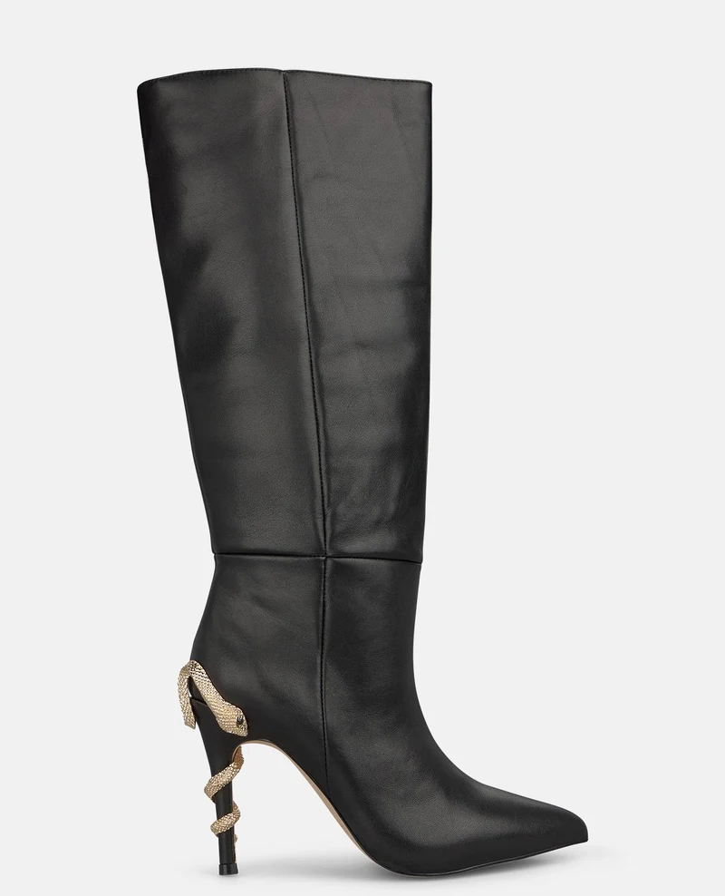BOTA DE NAPA TACÓN CON SERPIENTE