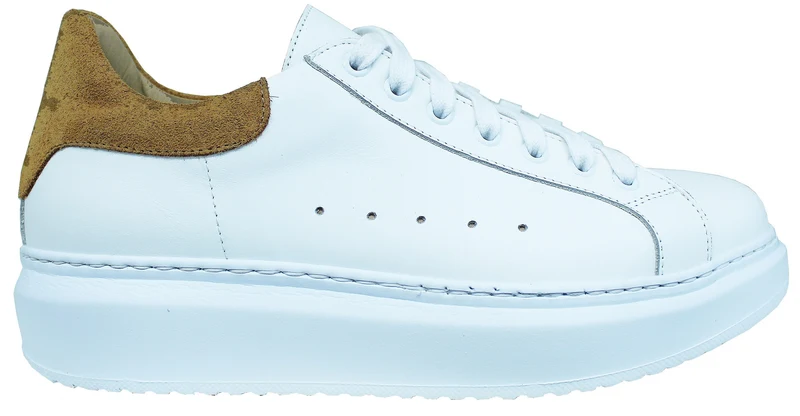 |ACS SNEAKER UOMO PELLE BIANCA CUOIO|
