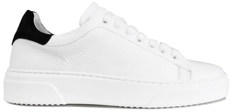 |SNEAKER UOMO ACS PELLE BIANCO NERA|