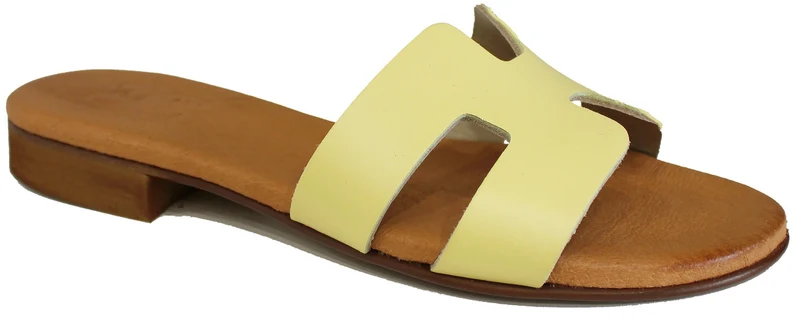 |CIABATTINA DONNA ACS PELLE GIALLA|