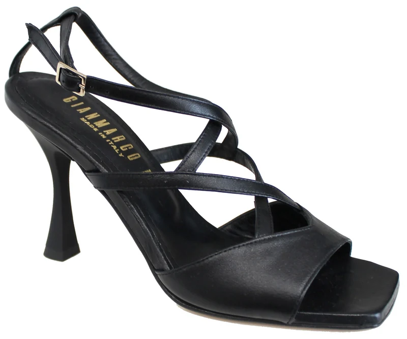 |SANDALO DONNA ACS PELLE NERA|