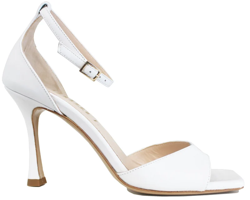 |SANDALO DONNA ACS PELLE BIANCA|