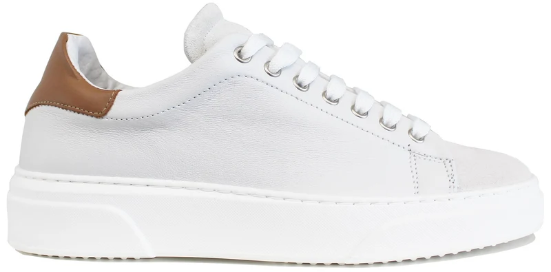 |SNEAKER UOMO ACS PELLE BIANCA CUOIO|