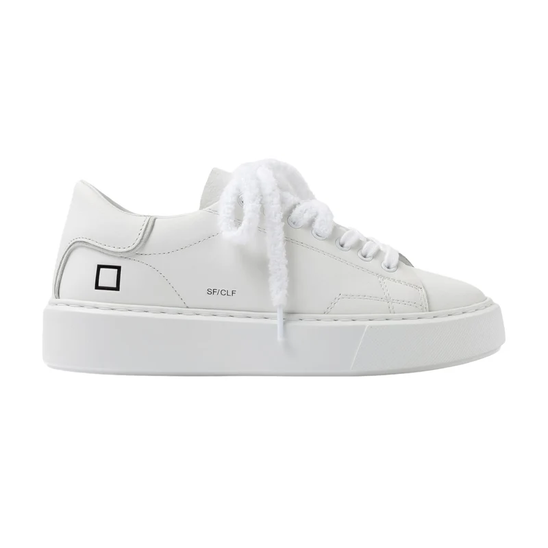 D.A.T.E. Sfera Calf SF-CA-WH sneaker donna in pelle bianca