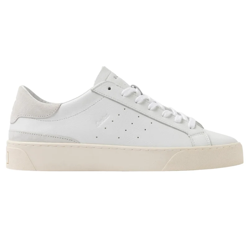 D.A.T.E. Sonica Calf SO-CA-WH sneaker uomo in pelle bianca