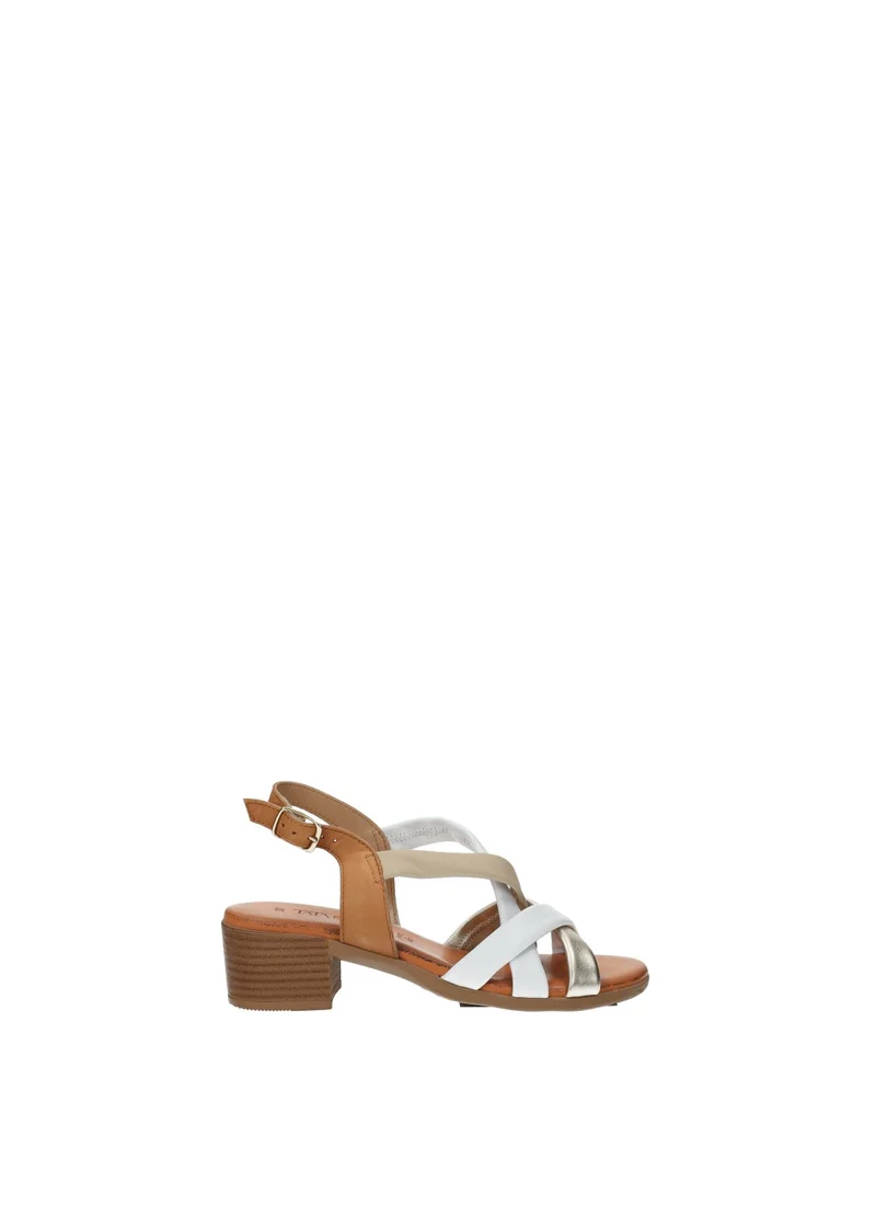 Sandali multicolor in vera pelle