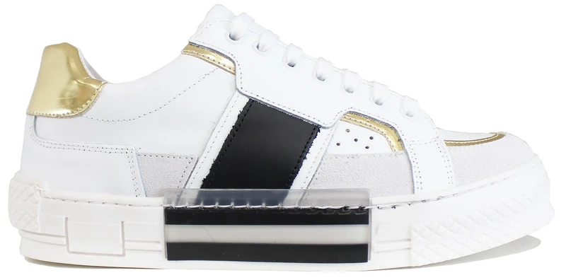 |SNEAKER UOMO ACS PELLE BIANCO/ORO|