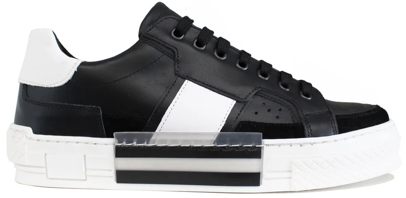 |SNEAKER UOMO ACS PELLE BIANCO/NERO|