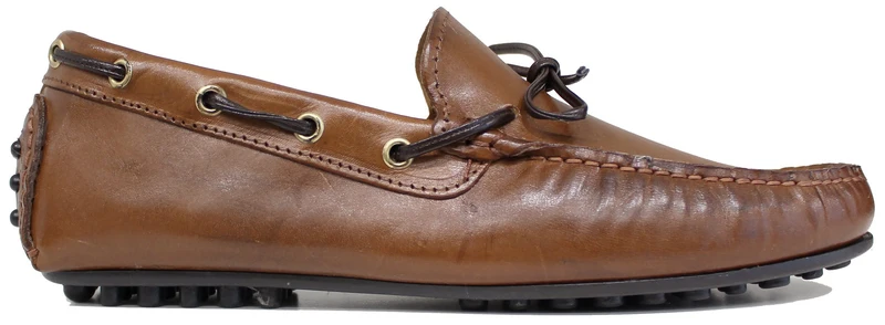 |MOCASSINO BARCA PELLE CUOIO|