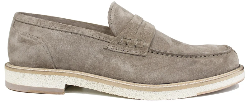 |MOCASSINO BOCCA DI LEONE CAMOSCIO BEIGE|
