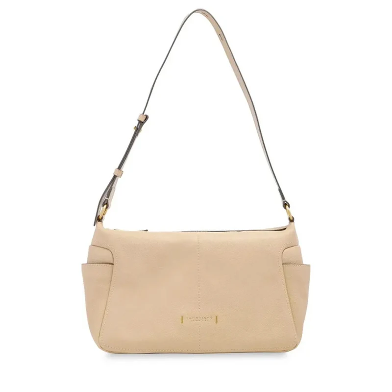 Borsa Donna a Spalla THE BRIDGE linea Letizia in Pelle color Burro