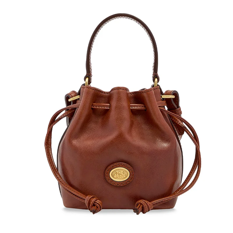 Borsa Donna Secchiello Mini THE BRIDGE linea Story in Pelle Marrone