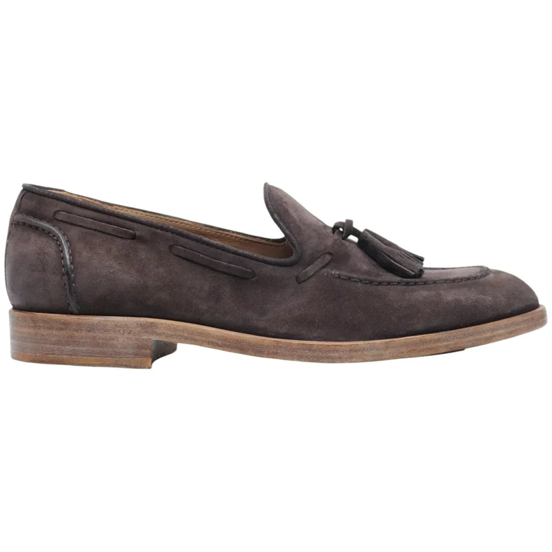 Mocassino uomo Moma 17402F in camoscio marrone