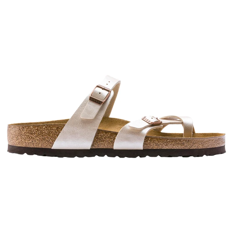 Birkenstock Mayari sandalo infradito donna bianco perla