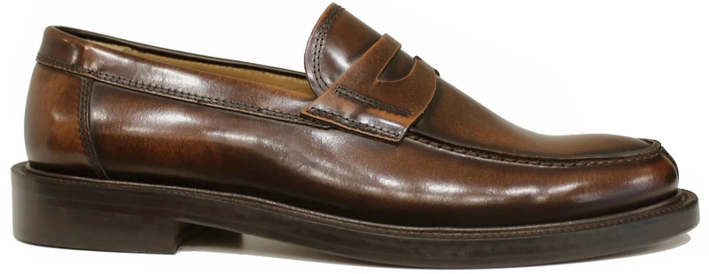 MOCASSINO ACS PELLE LUCIDA COGNAC